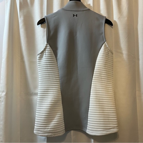 Under Armour Fitted Golf Coldgear Ribbed Zipped Vest - Size Medium - Picture 5 of 11
